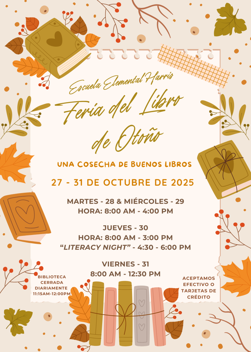 Spanish book fair poster